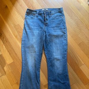 Madewell Cali Demi cropped boot jean. EUC!